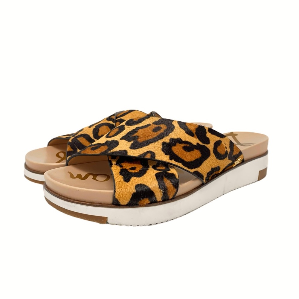 Women’s Sam Edelman Audrea Leopard Slide Sandal 8